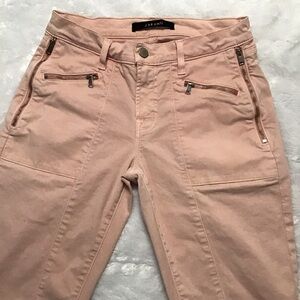 J Brand Genesis Distress Pink Utility Skinny Jeans. Size 26